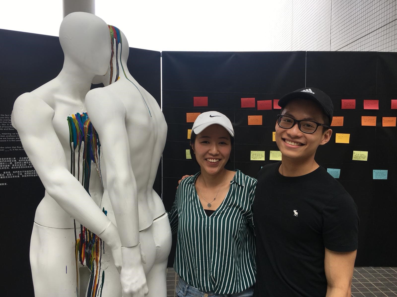 Alexis (Left) was a recipient of the Diversity Scholarship for her dedication to the establishment of Rainbow Bird, the first LGBTQ+ support group established at the University, with two other students.