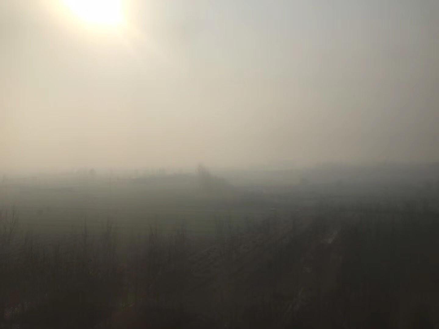 Hebei is one of the Mainland provinces most affected by hazy weather. The photo was taken on December 1, 2019.