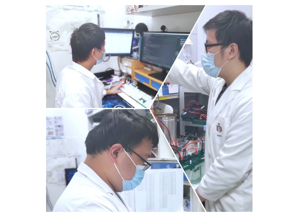 Trung Duc NGUYEN (upper left), Tam Anh TRINH (right), and Sheng BAO (lower left) are the co-first authors.